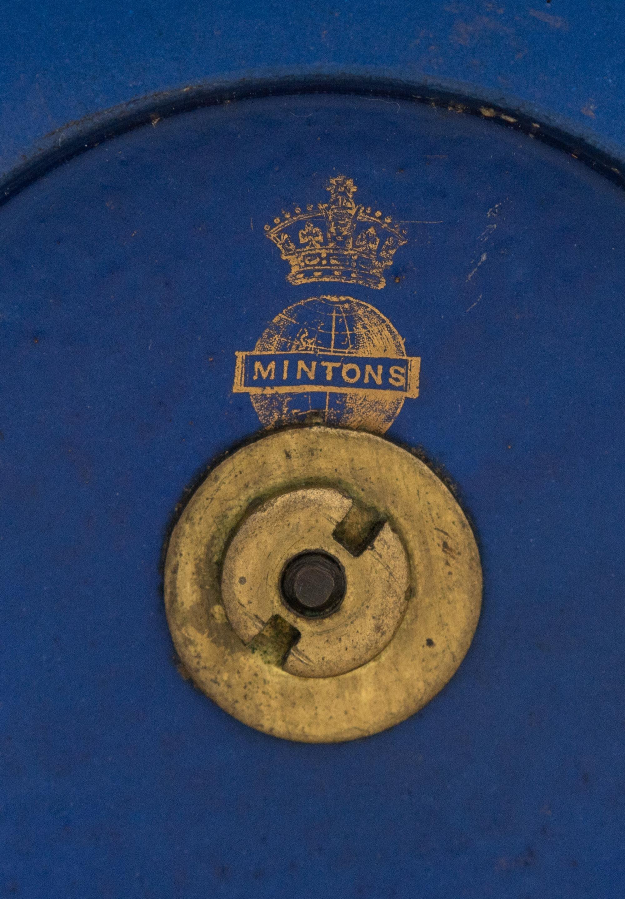 A Pair of Minton's Pâte-sur-Pâte Cobalt Blue Covered Vases