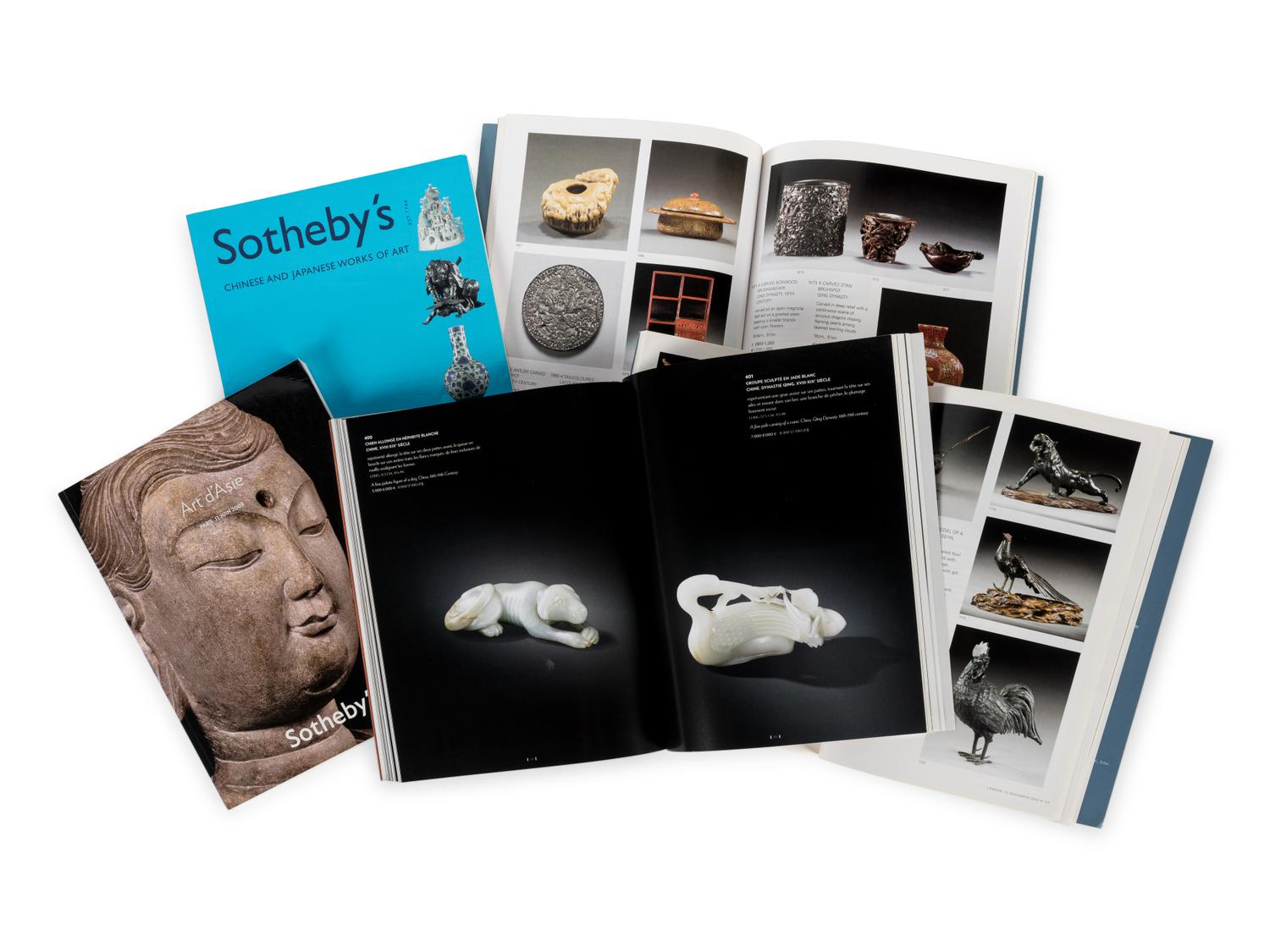 [ASIAN ART] A group of reference works and auction catalogues about Asian art