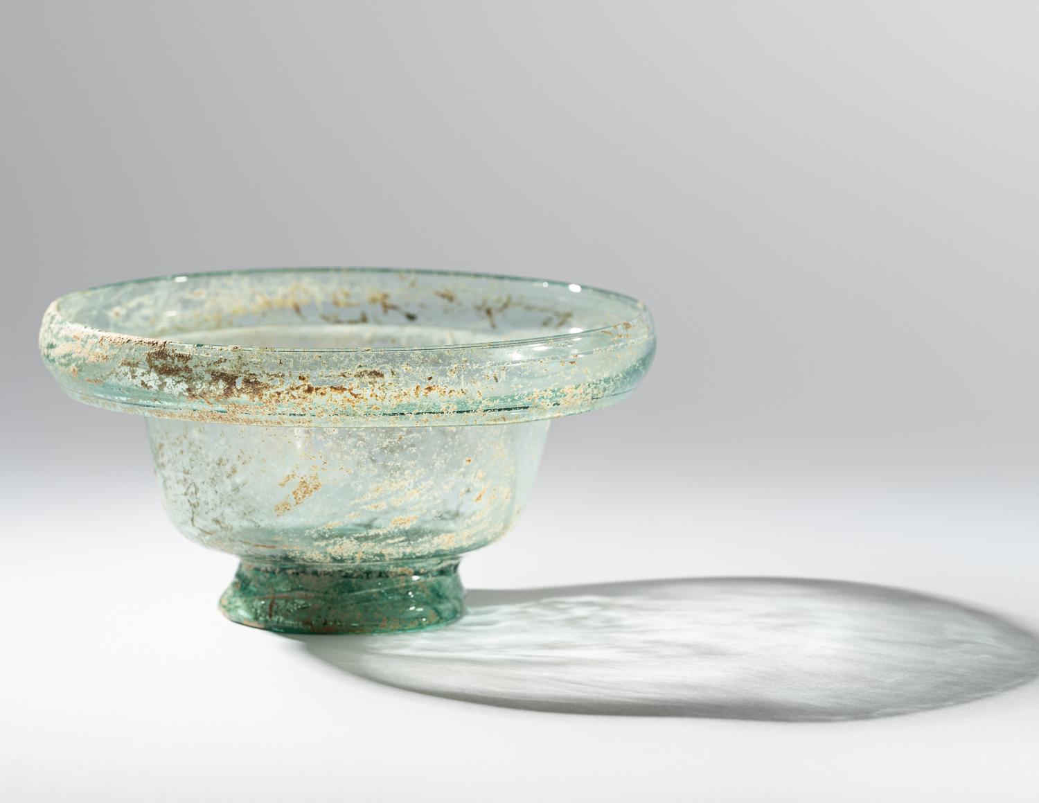 A Roman Green Glass Patella