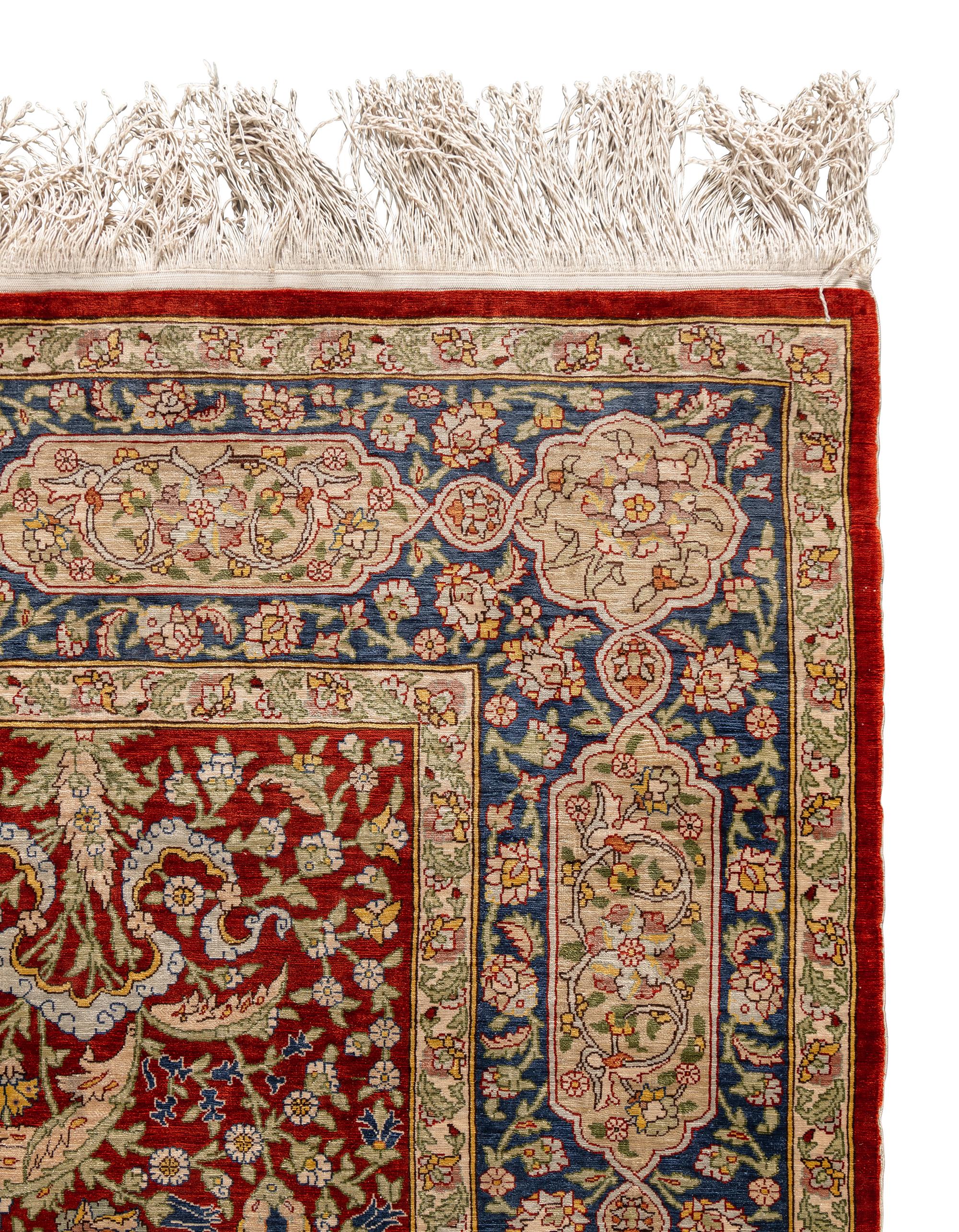 A Persian Silk Rug