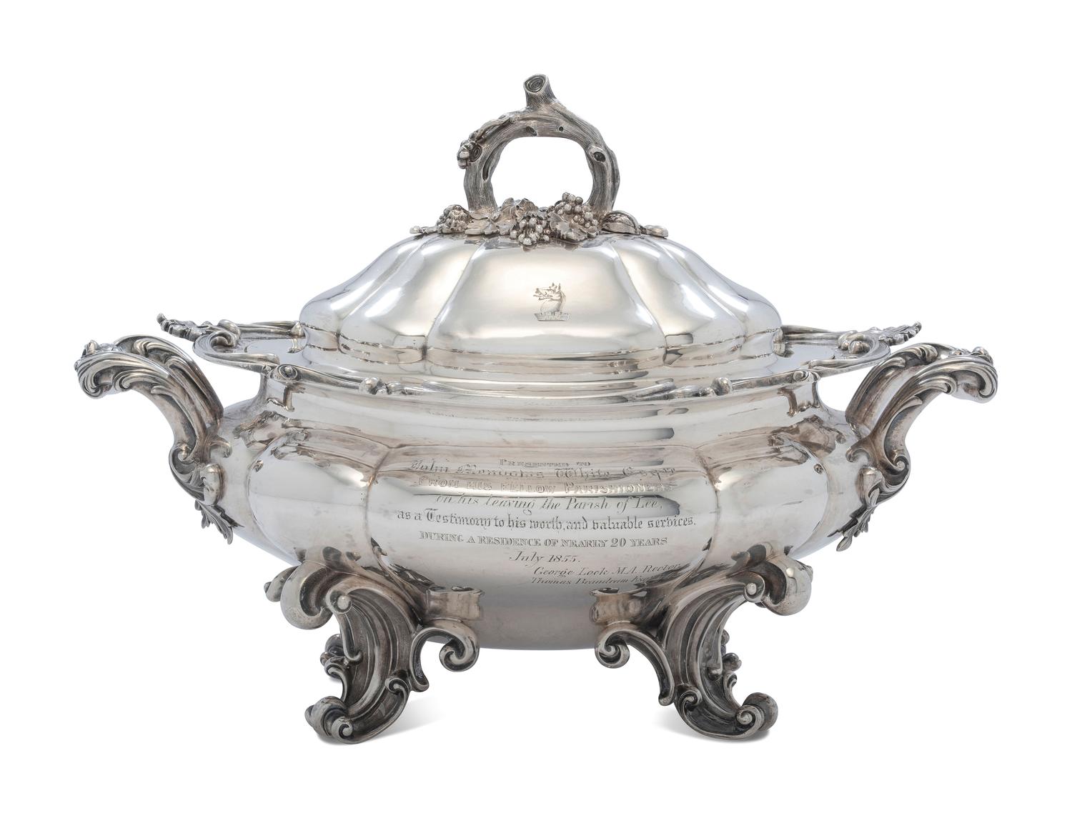 A Victorian Silver Presentation Tureen