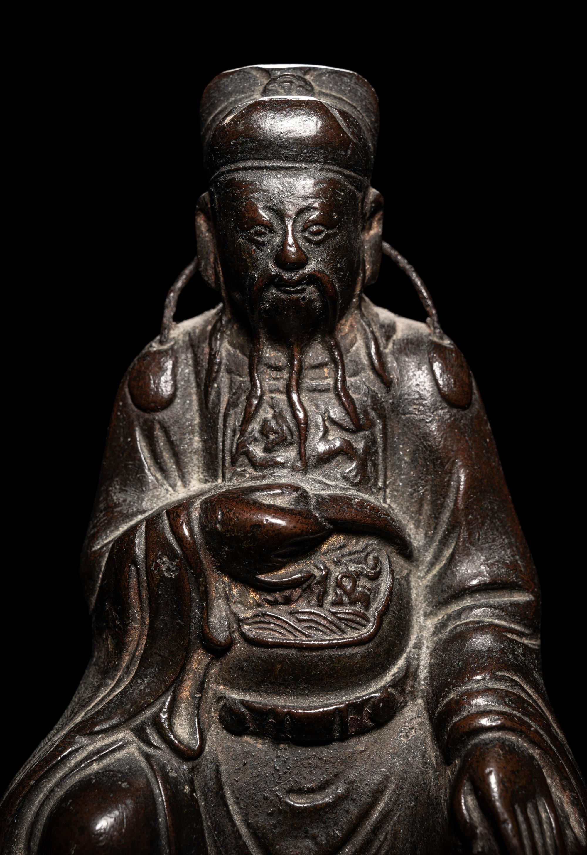 A Bronze Figure of A Daoist Immortal Wenchang