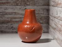 Redware Pottery Jar, Lamp Base