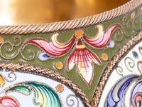 A Feodor Ruckert Enameled Silver Bowl