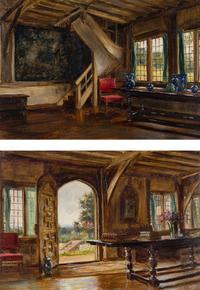Interior Scenes (a pair of works)