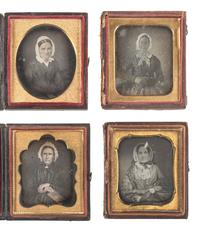 [EARLY PHOTOGRAPHY]. 29 sixth plate daguerreotypes of aged women.