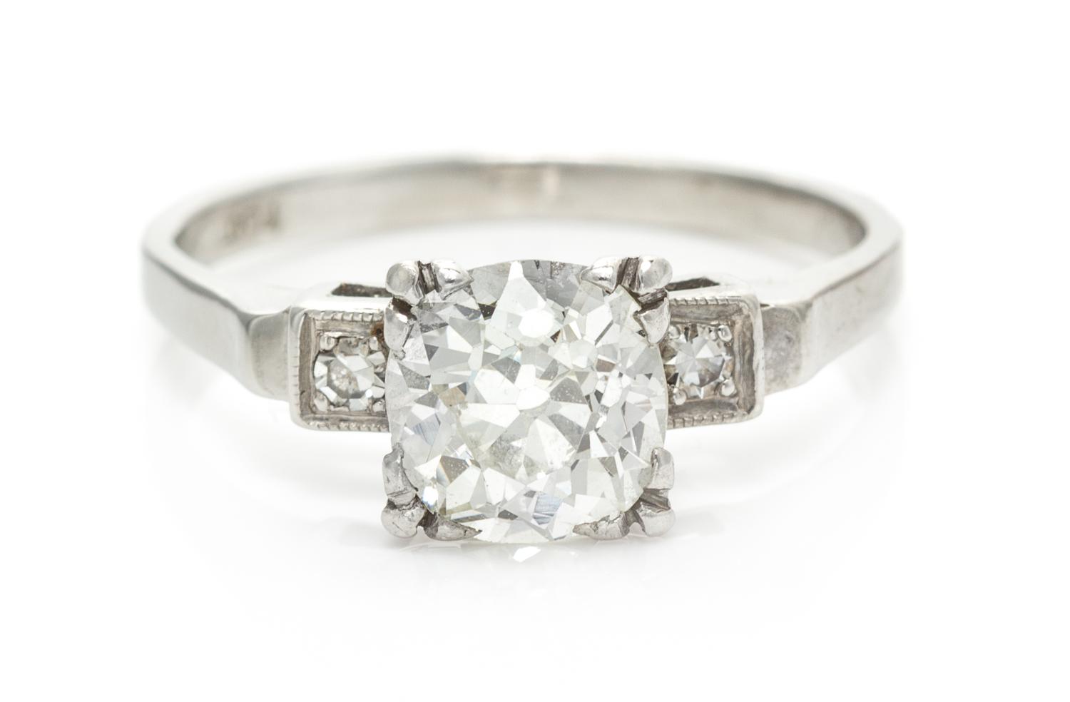A Platinum and Diamond Ring, 3.00 dwts.