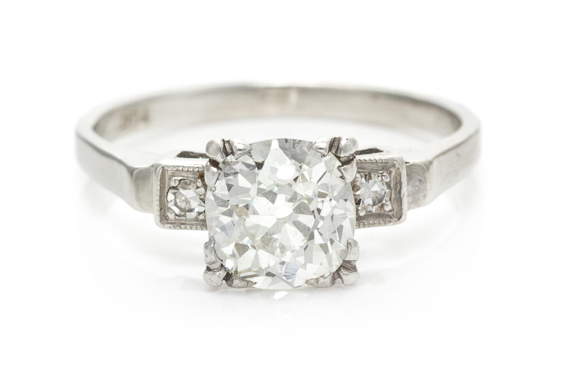 A Platinum and Diamond Ring, 3.00 dwts.