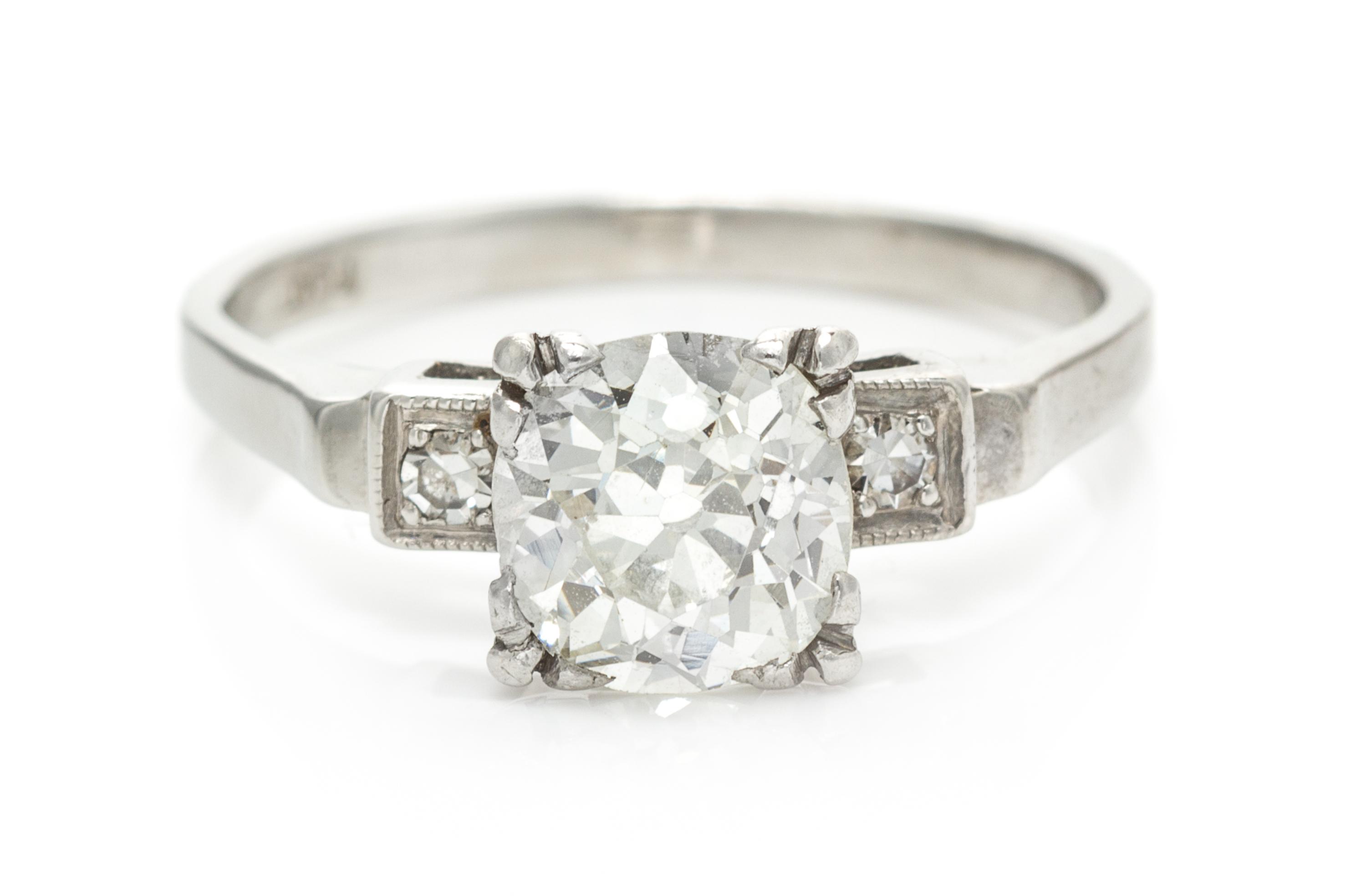 A Platinum and Diamond Ring, 3.00 dwts.