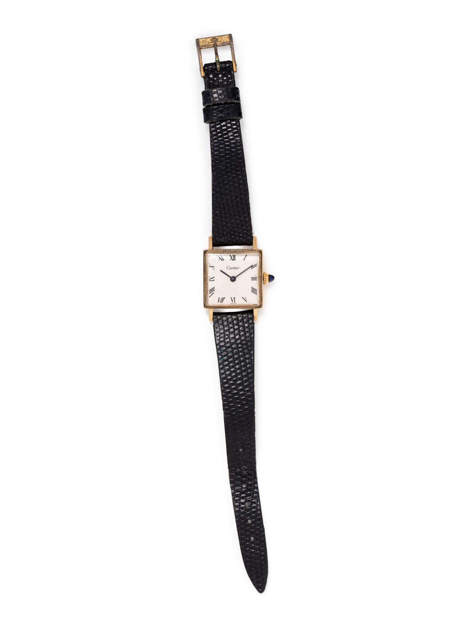 CARTIER, 14K YELLOW GOLD WRISTWATCH
