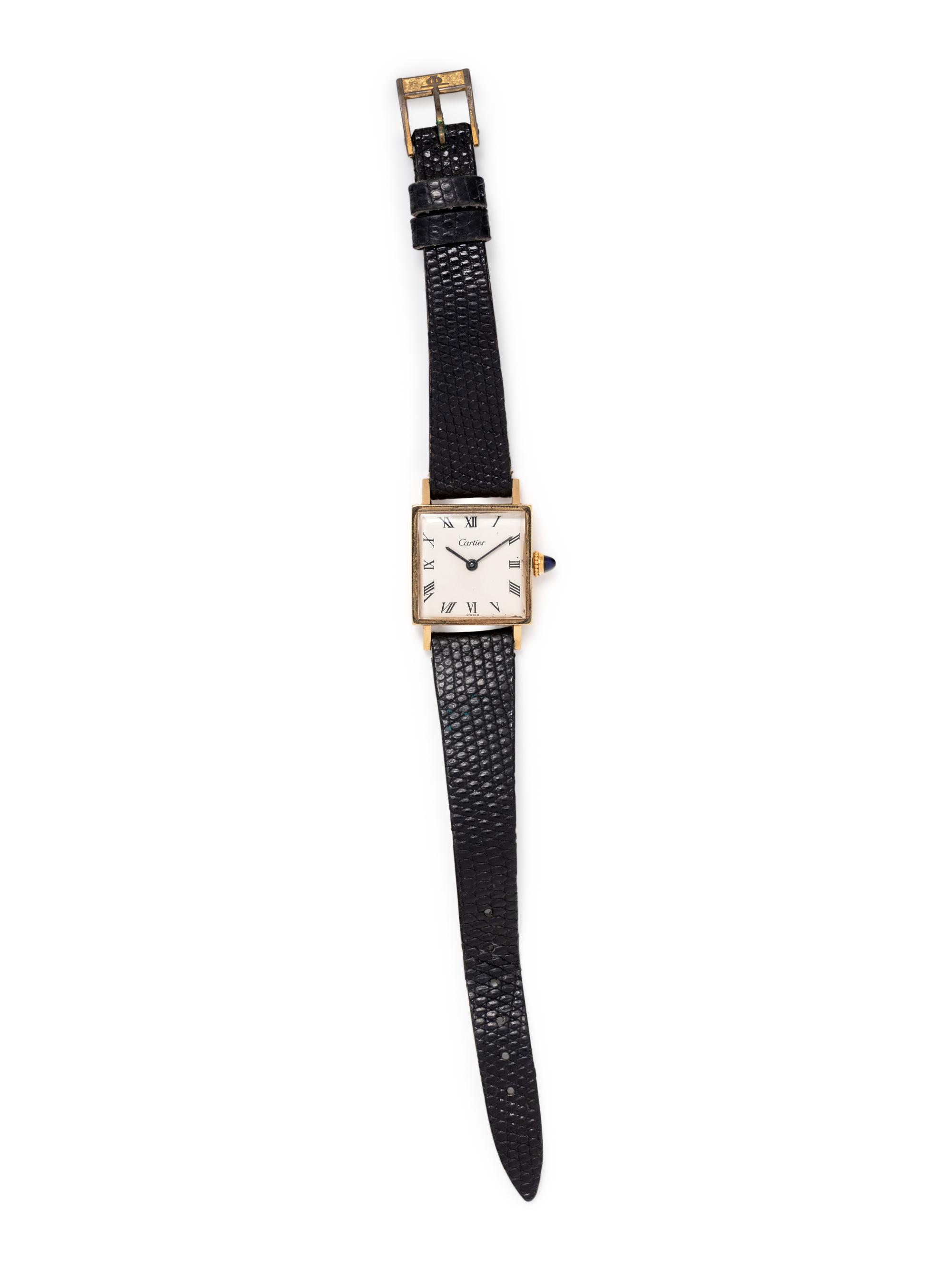 CARTIER, 14K YELLOW GOLD WRISTWATCH