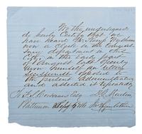 [SLAVERY & ABOLITION] -- [COCKRAN, Francis S. (1814-1886)]. Archive of letters to Maryland abolitionist and Underground Railroad supporter, comprising: