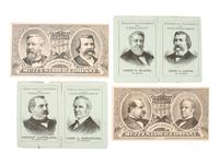 [1884 ELECTION]. A group of advertising cards and covers from the 1884 election, including: