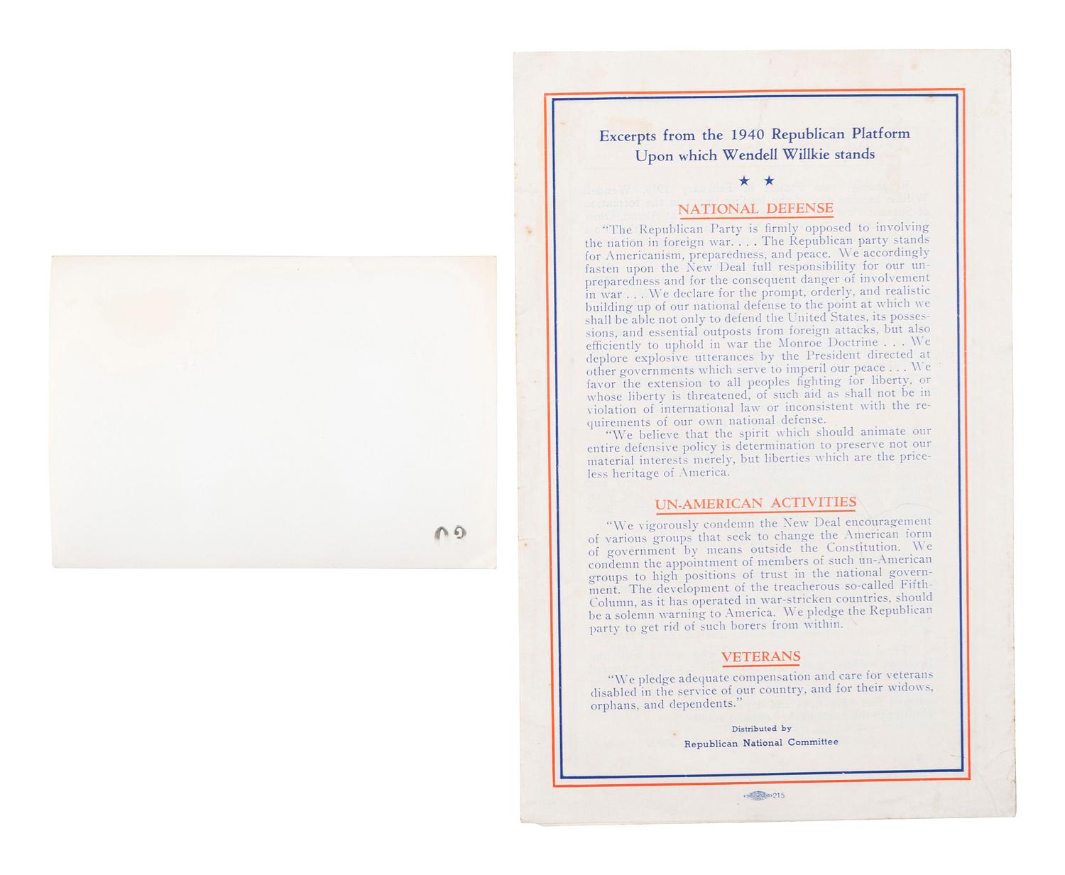 [PRESIDENTS] Photographs and ephemera related to Presidents Kennedy, FDR, Truman, and Reagan.