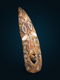An Abelam Wood Spirit Shield