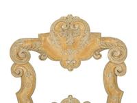 A Set of Six Continental Carved and Cream and Yellow-Painted Dining Chairs
