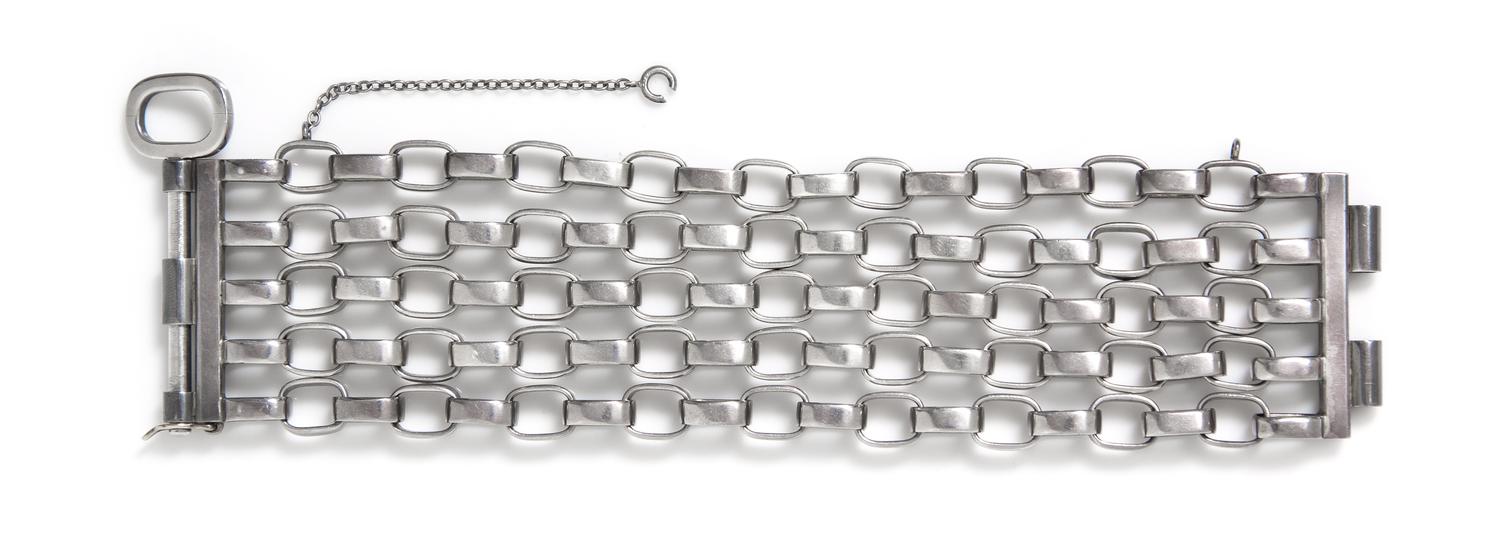 A Vintage Silver Multi-Strand Link Bracelet, Sven Erik Högberg, 108.30 dwts.