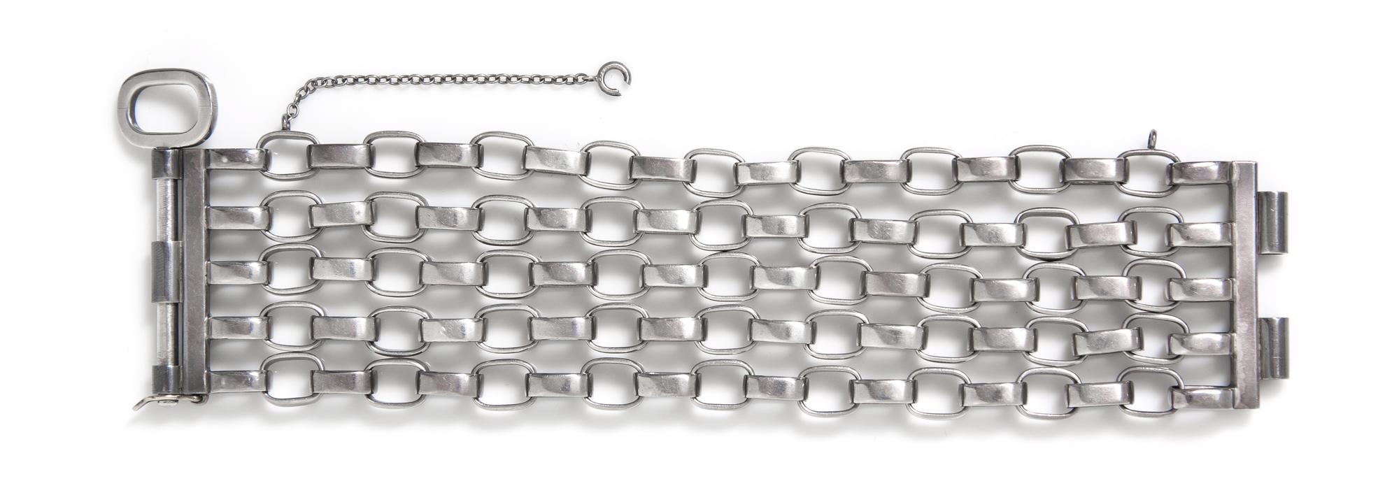 A Vintage Silver Multi-Strand Link Bracelet, Sven Erik Högberg, 108.30 dwts.