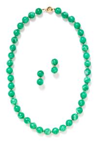 COLLECTION OF JADE JEWELRY