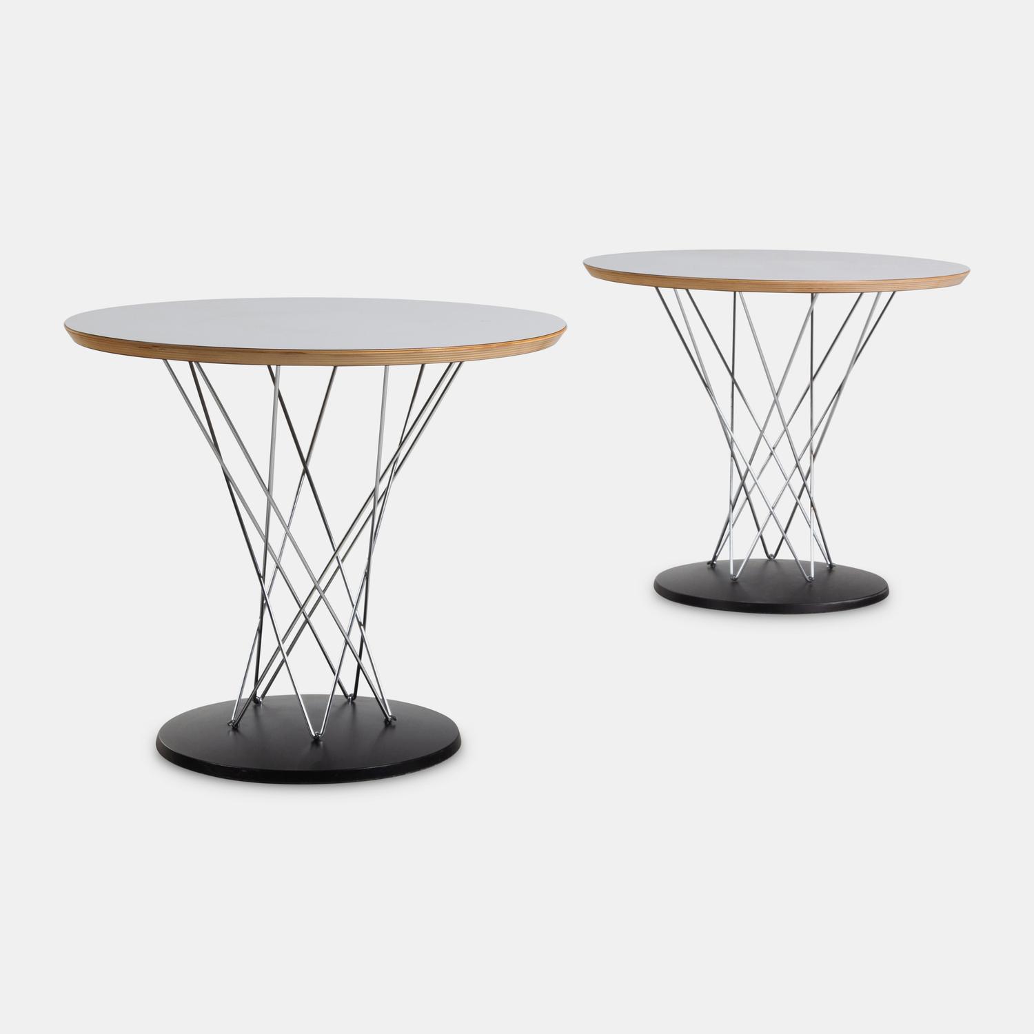 Pair of Cyclone Style Occasional Tables, c. 1990