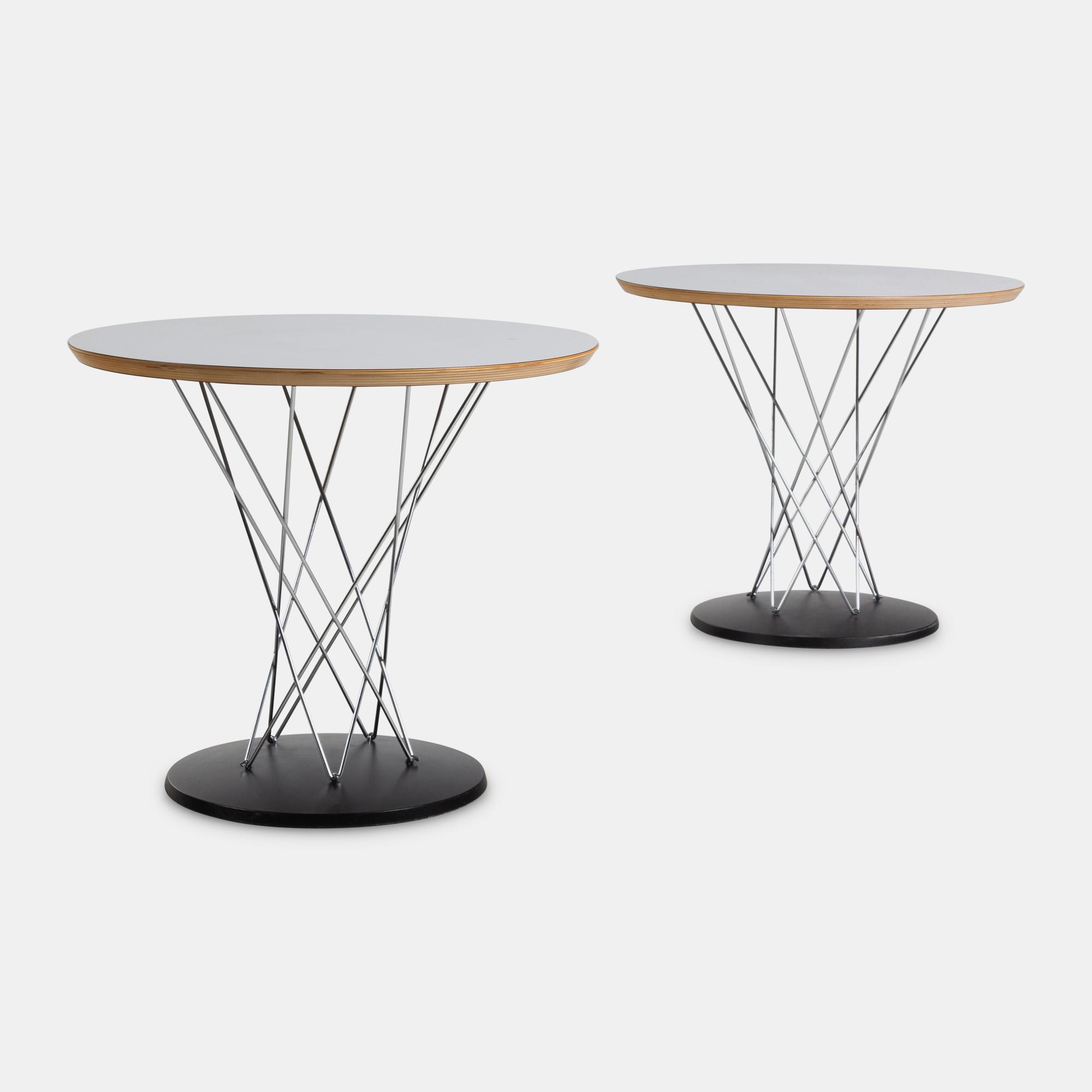 Pair of Cyclone Style Occasional Tables, c. 1990