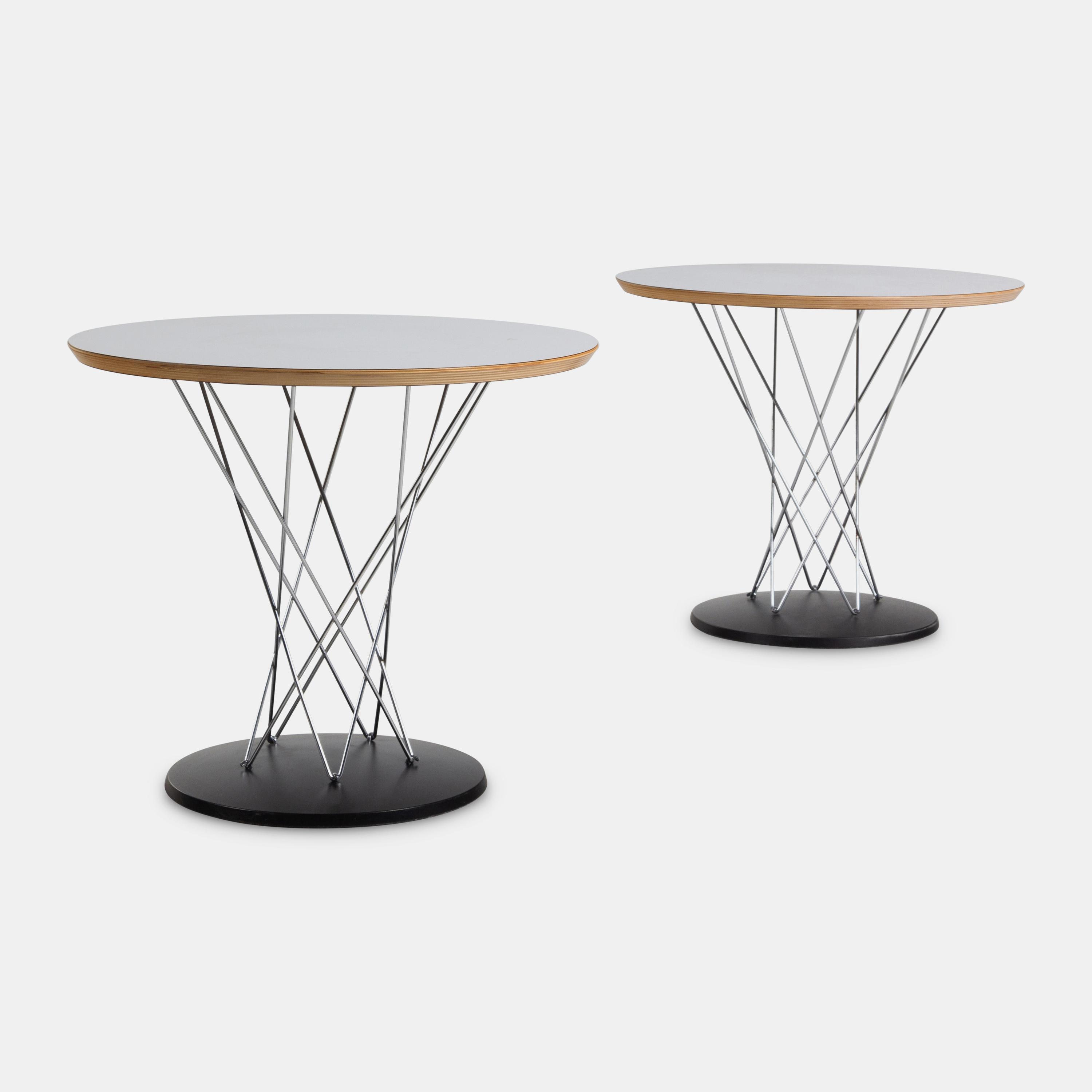 Pair of Cyclone Style Occasional Tables, c. 1990