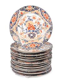 Twelve Japanese Imari Porcelain Plates