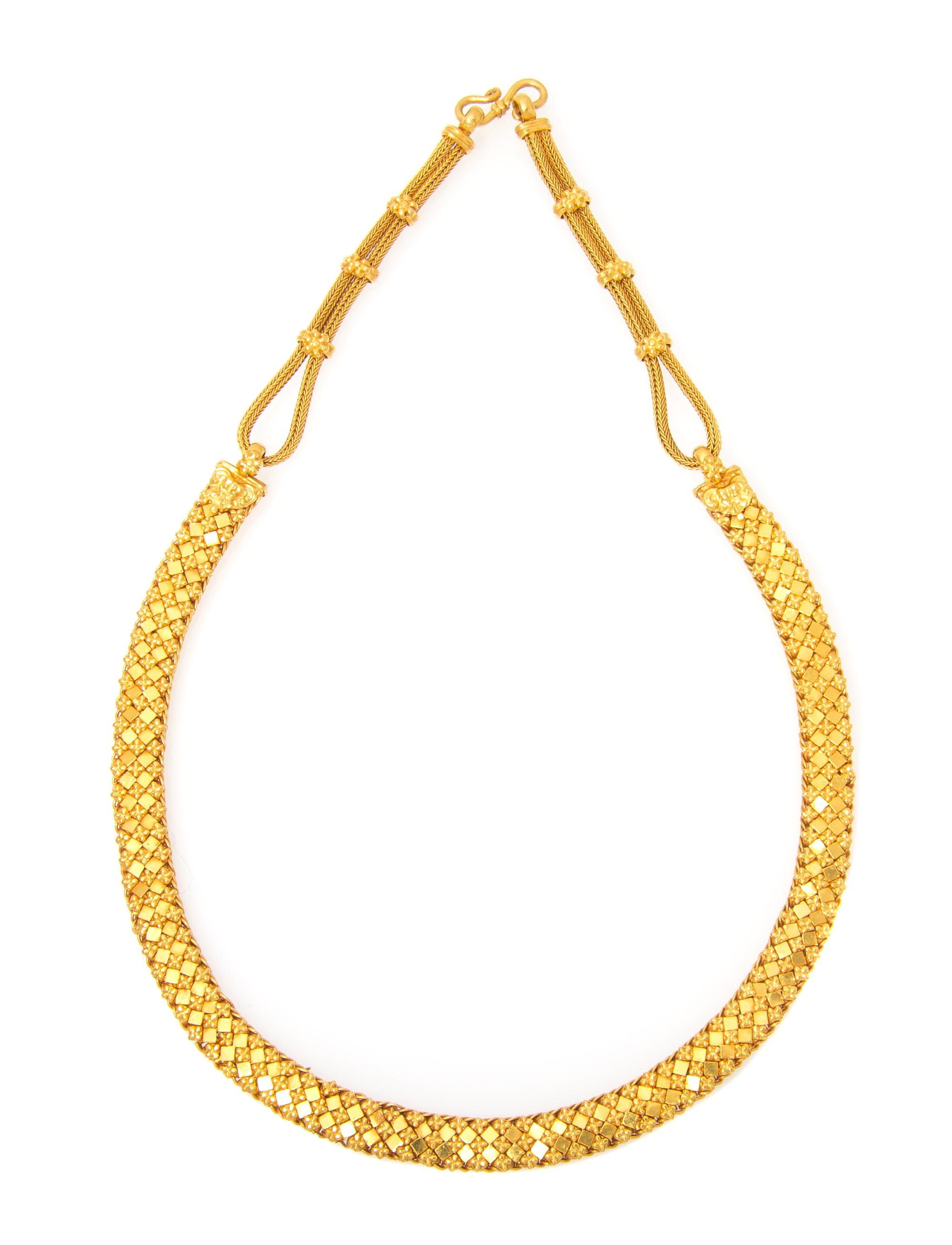 A 22 Karat Yellow Gold Necklace, 35.60 dwts.