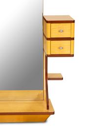 An Art Deco Style Satinwood Vanity with Mirror Back — 20th Century