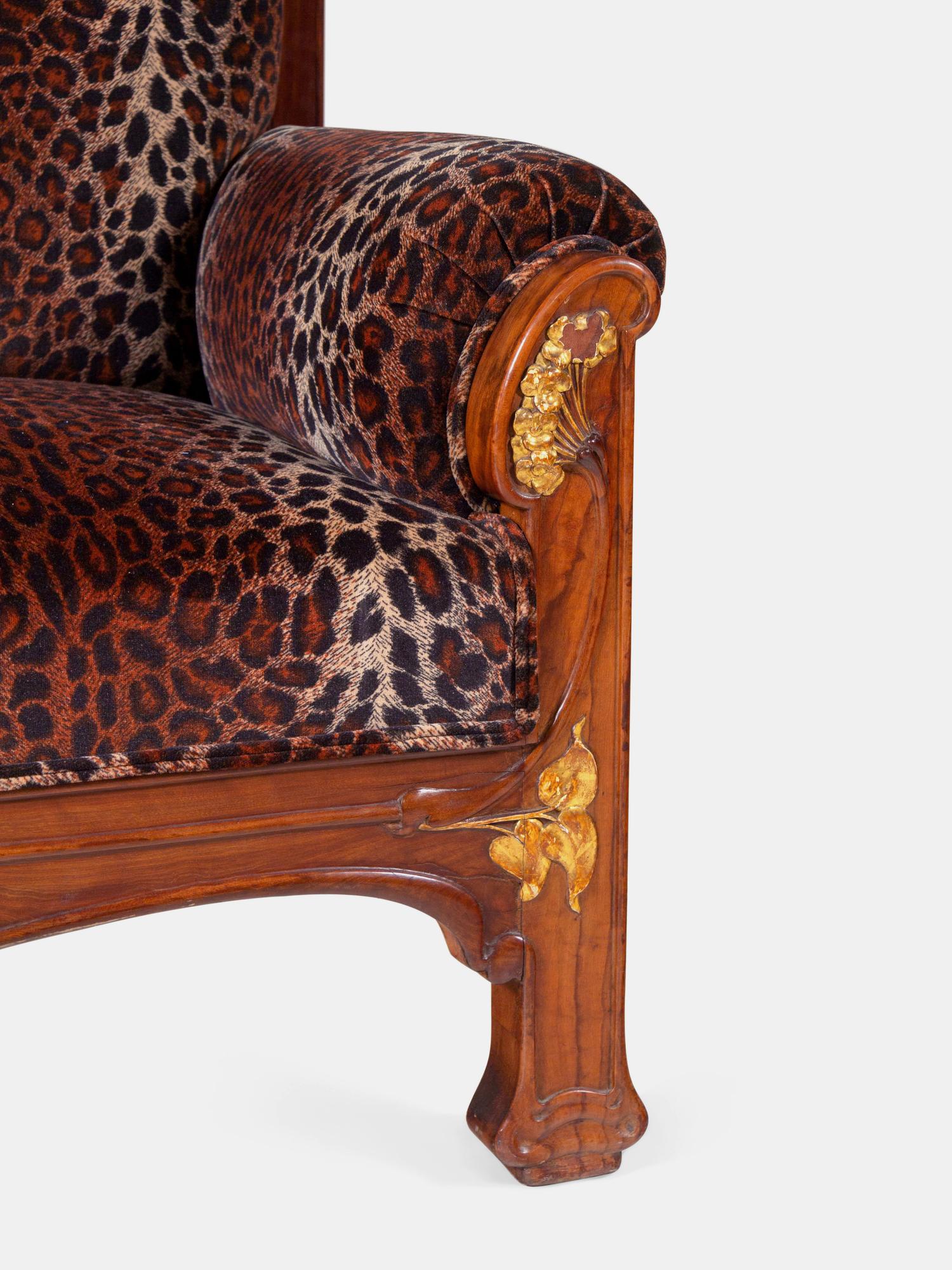 Art Nouveau Hall Bench