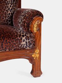 Art Nouveau Hall Bench