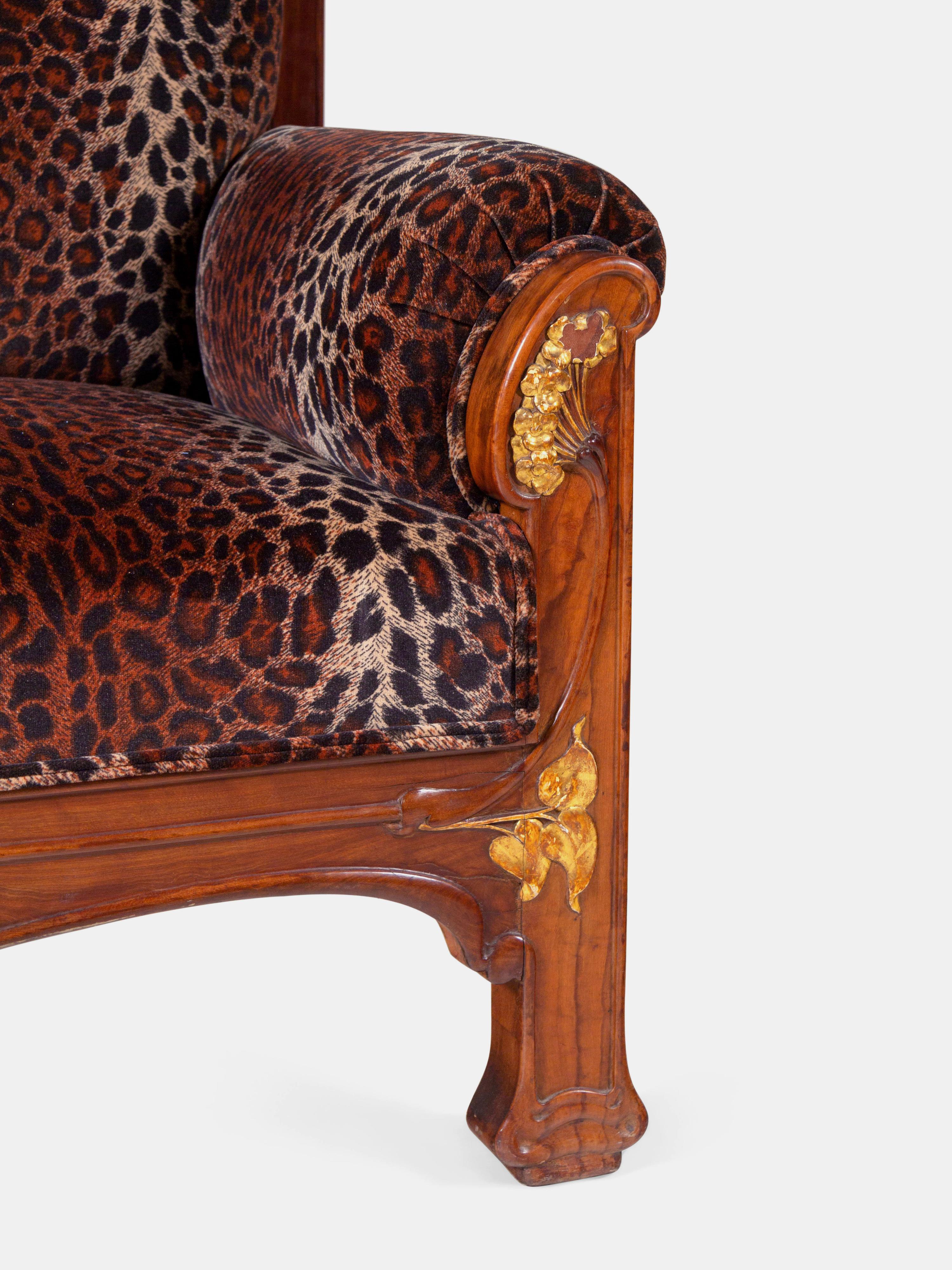 Art Nouveau Hall Bench