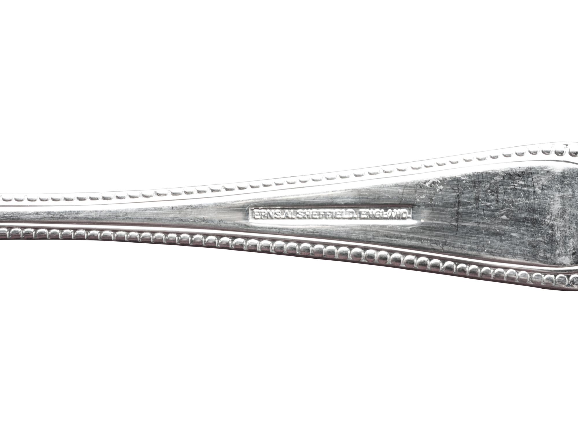 An English Silver-Plate Flatware Service