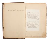 [CIVIL WAR]. Ledger book associated with Winchester, Virginia, cabinet maker John Kerr (1797-1875), documenting coffins built and sold for Union and Confederate soldiers as well as other wartime activity.