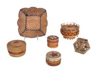 Collection of Great Lakes, Eastern Woodlands, and Makah Baskets