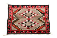 Navajo Red Mesa Sunday Saddle Blanket 37 x 28 1/2 inches
