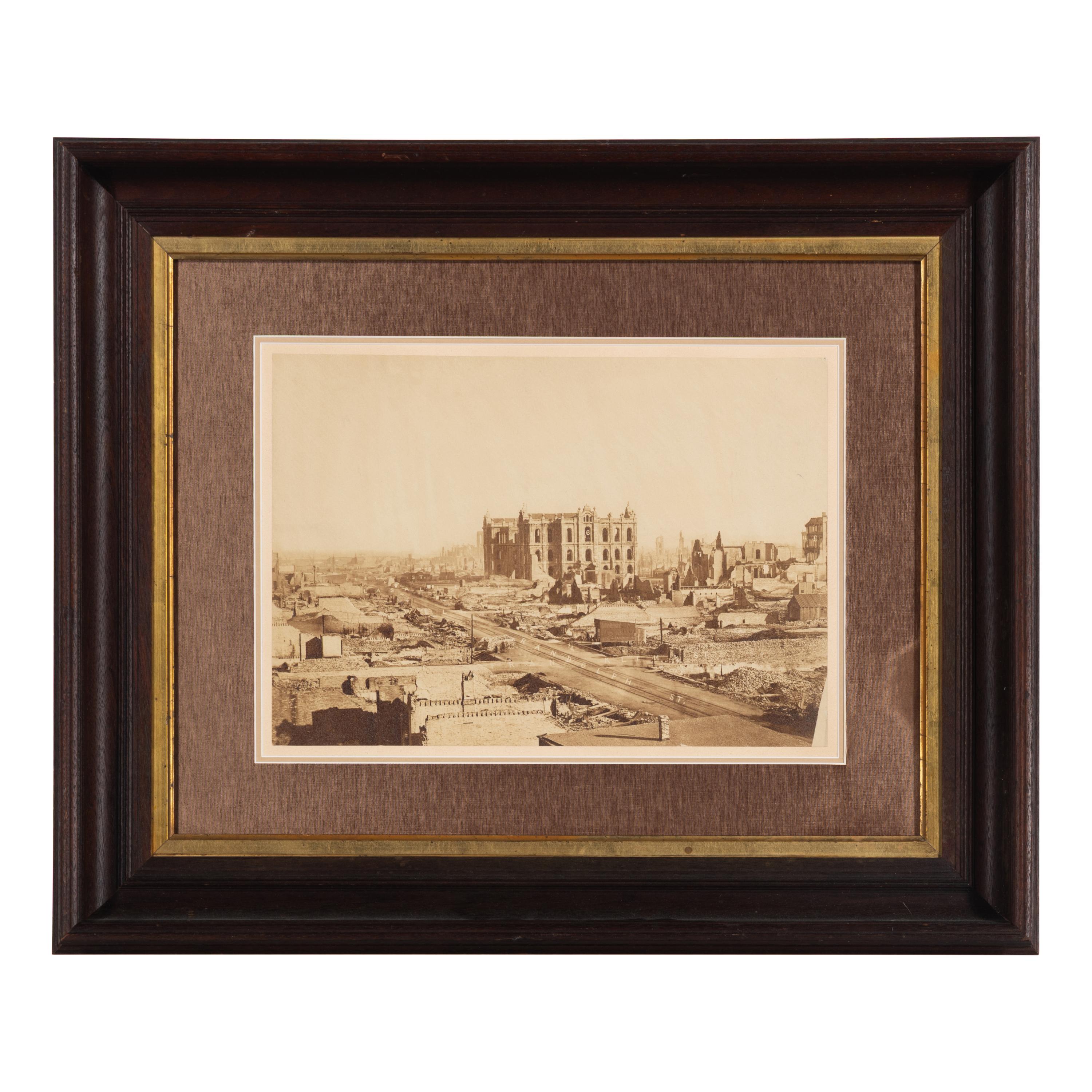 [Chicago Fire]. Smith, Joshua (1818-1891), photographer. Chicago, as seen after the great Conflagration . Washington, 1871.