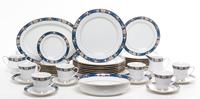 A Noritake Porcelain Dinnerware Set for Eight Diameter of dinner plate 12 inches. — LATE 20TH CENTURY