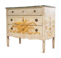 A Matched Pair of Italian Painted Bedside Tables