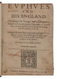 [ENGLISH LITERATURE & HISTORY]. A group of 5 works, comprising: