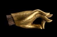 A Chinese Gilt Bronze Hand of Buddha