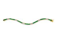 EMERALD AND DIAMOND BRACELET