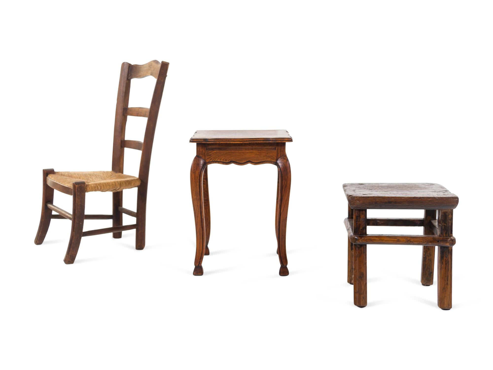A Diminutive Provincial Ladder Back Chair