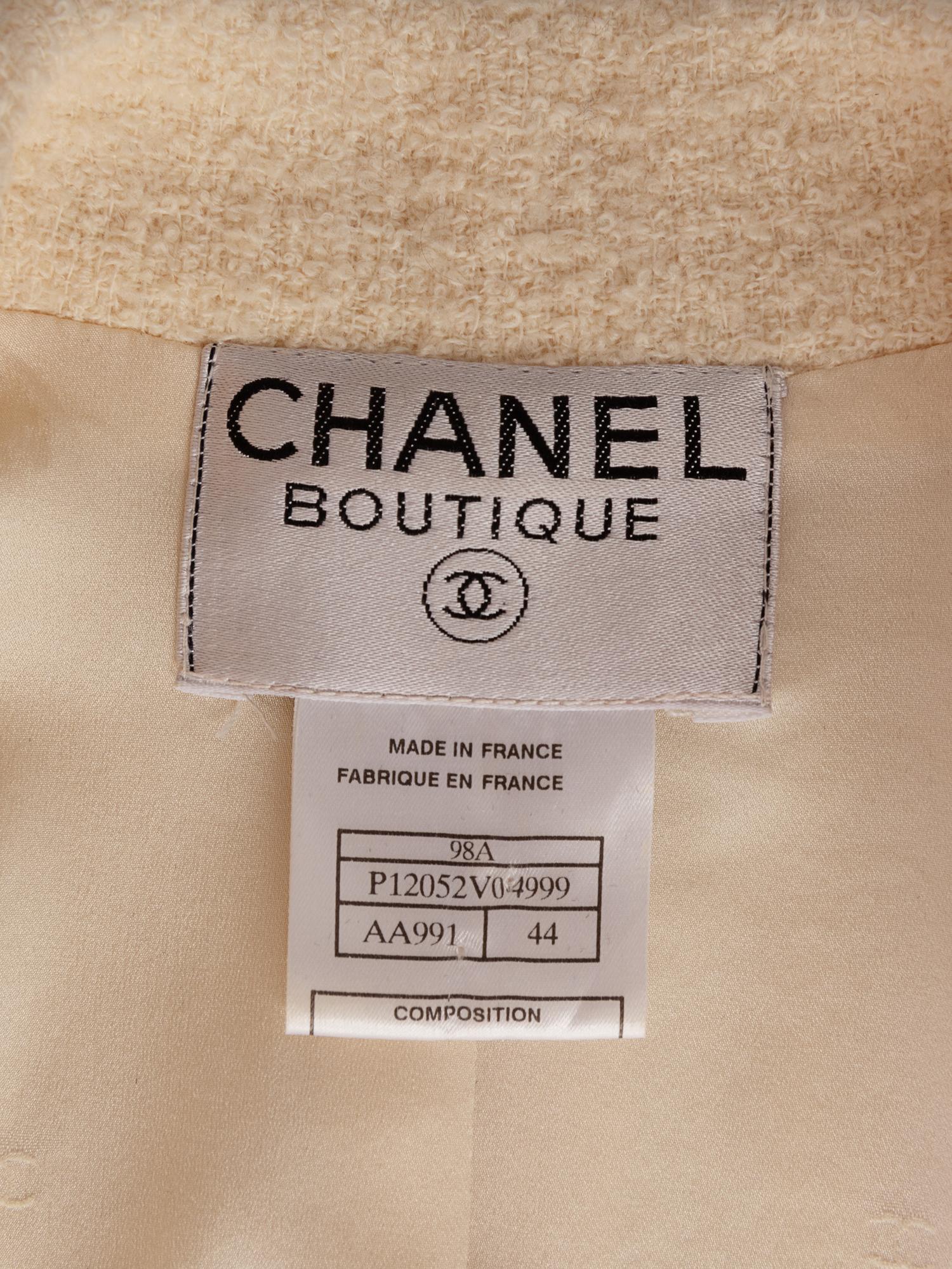 Chanel Double Breasted Jacket, Fall 1998