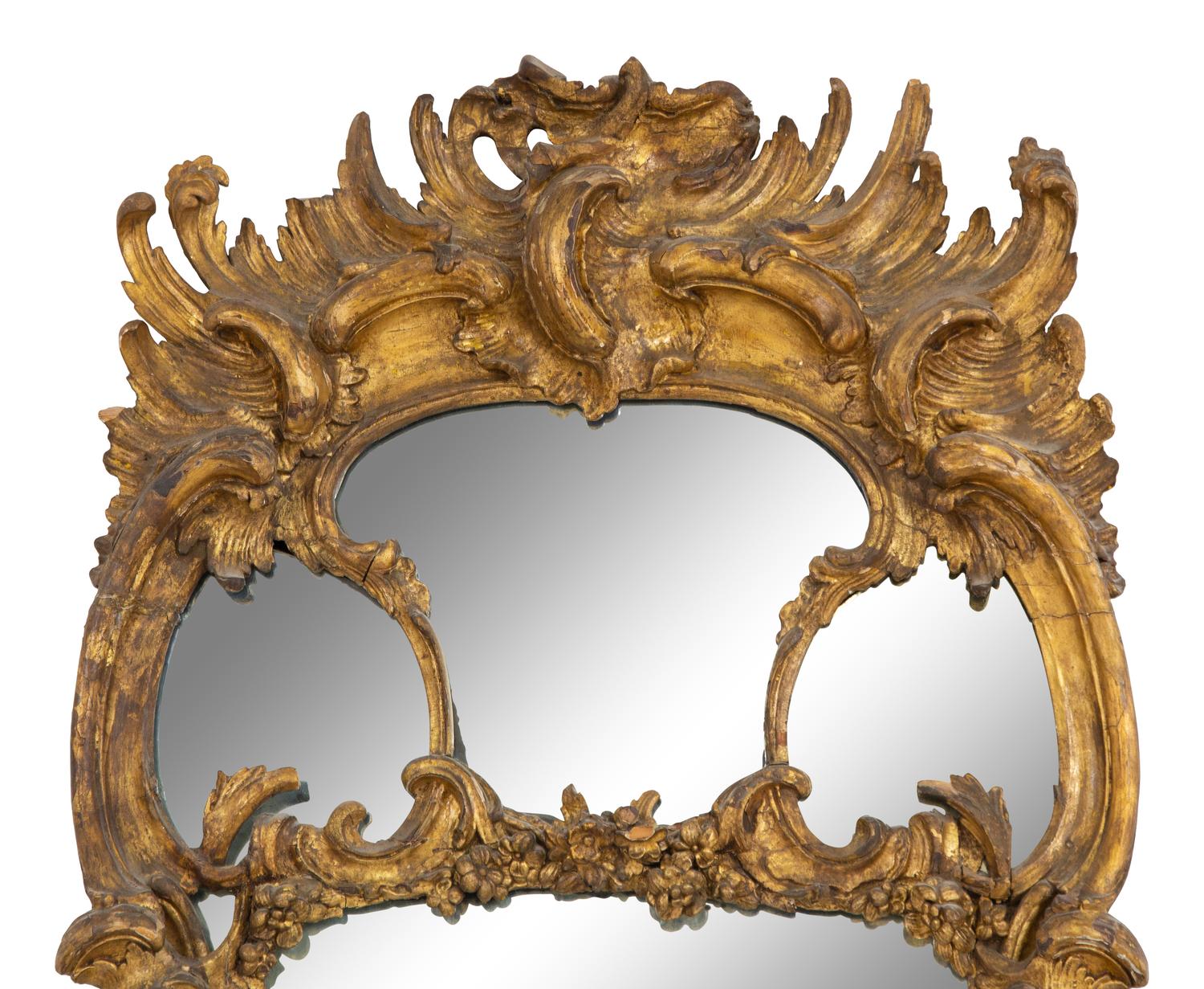 An Italian Giltwood Pier Mirror