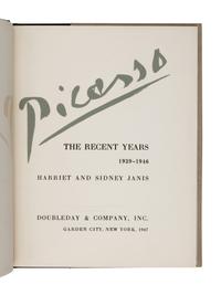 [ARTIST'S BOOK] -- [PICASSO, Pablo (1881-1973)]. JANIS, Harriet and Sidney. Picasso: The Recent Years 1939-1946 . Garden City, NY: Doubleday, 1947.