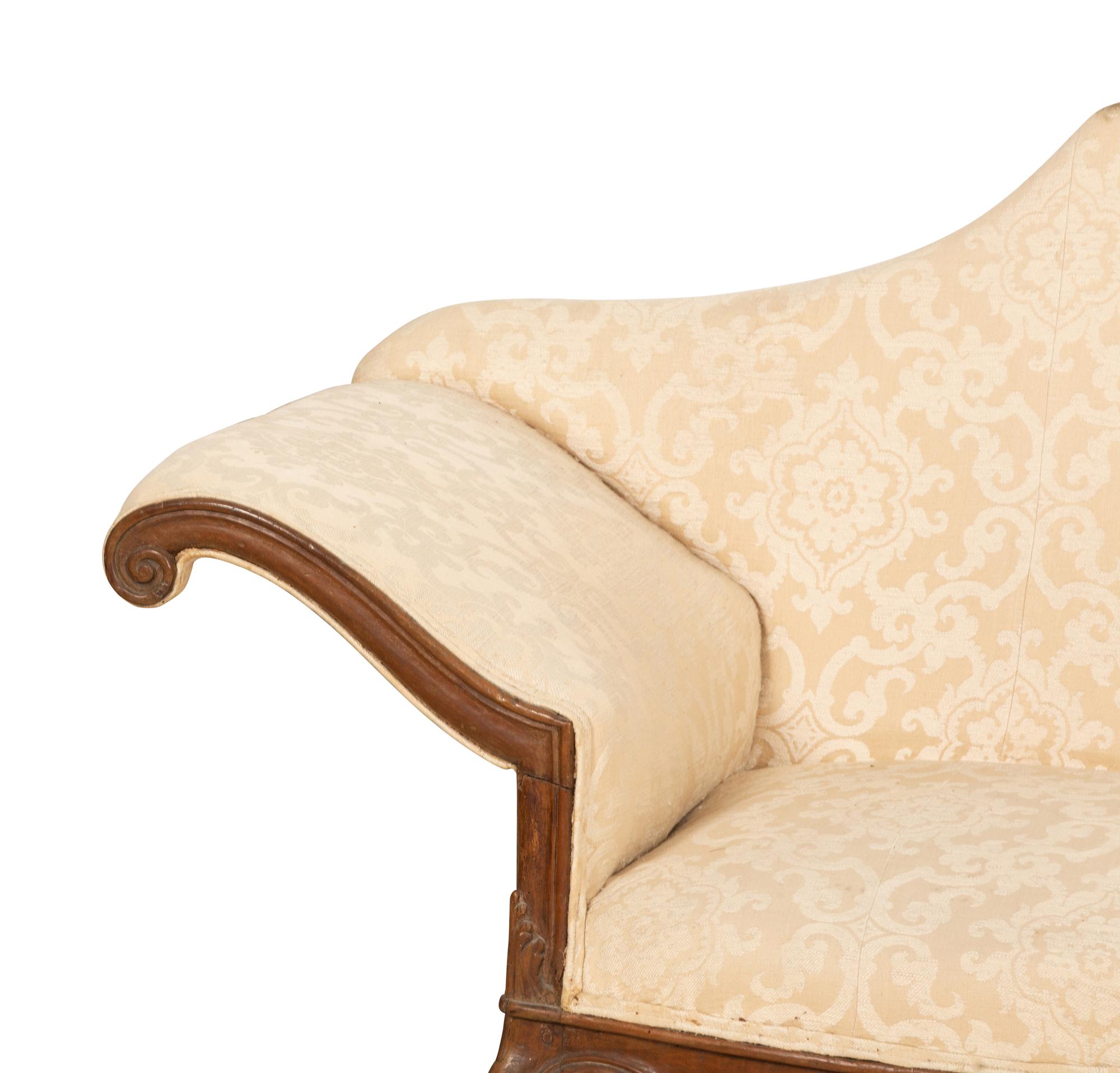 A Venetian Style Walnut Sofa