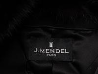 J. Mendel, Cashmere Coat with Leather & Sable Trim