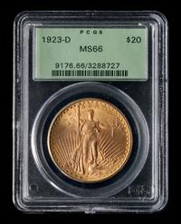 A United States 1923-D St. Gaudens $20 Gold Coin