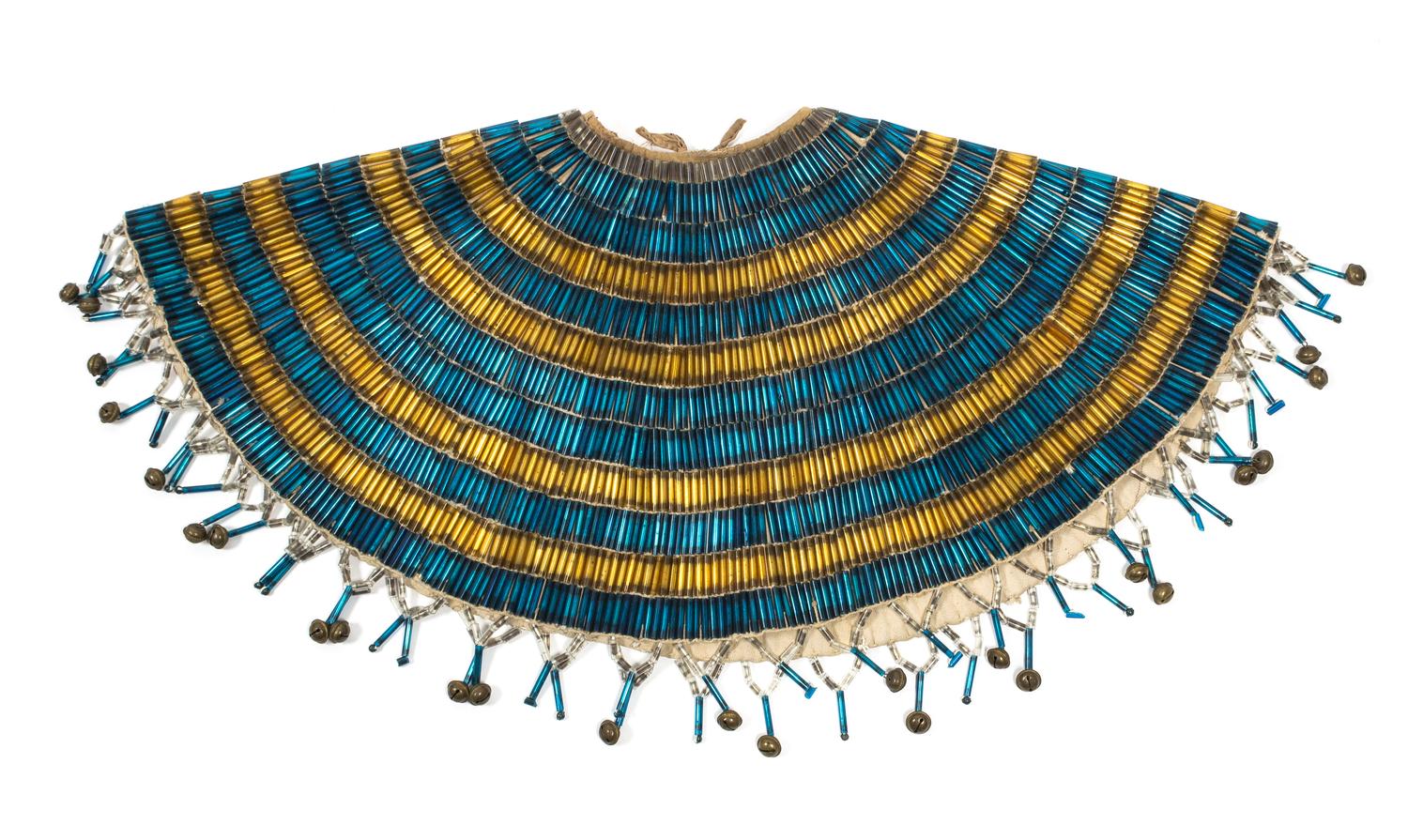 A Plateau/ Plains Area Beaded Collar Height 17 x width 34 1/4 inches.